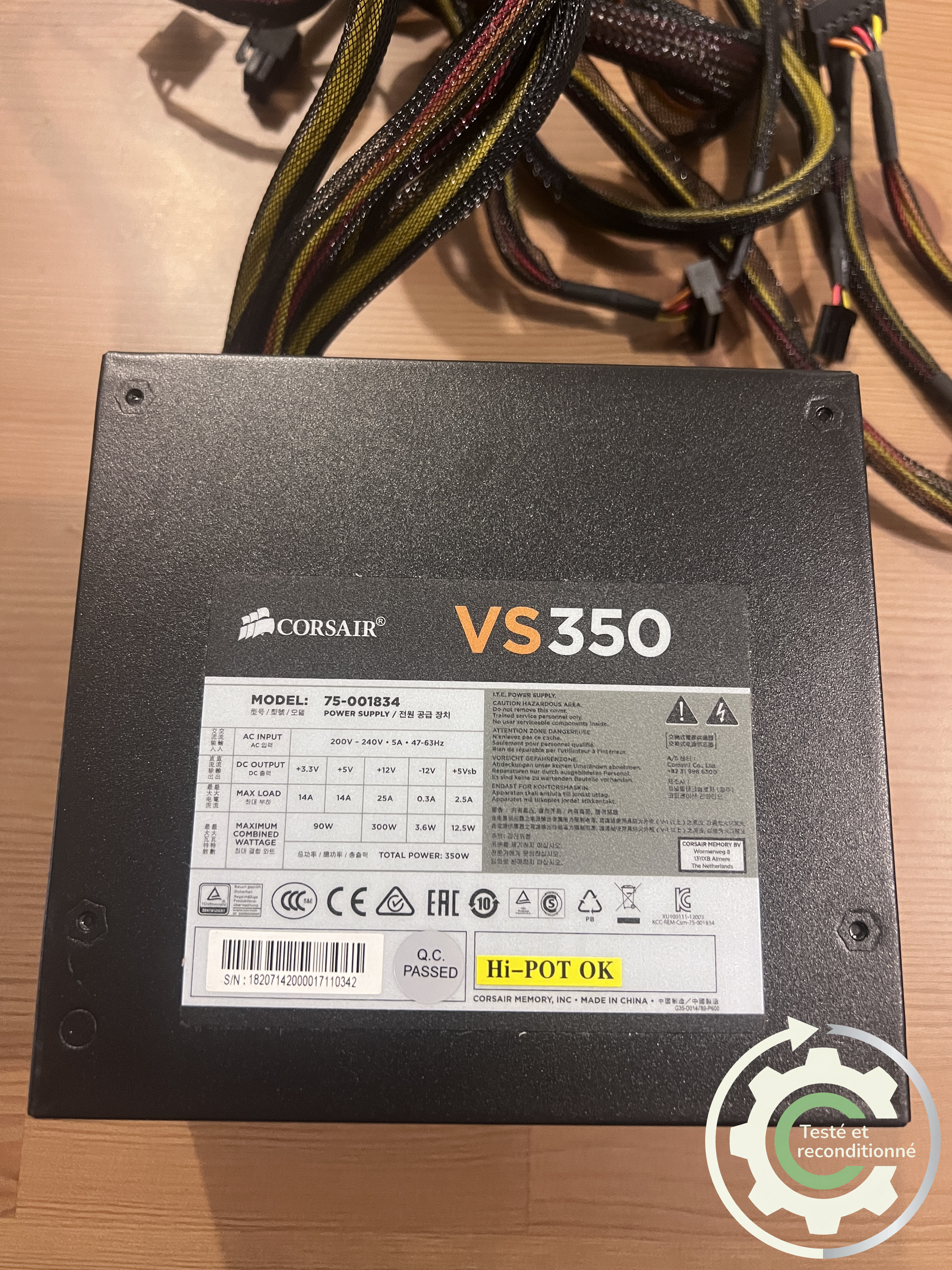 Corsair VS350 - 350W - Reconditionnée