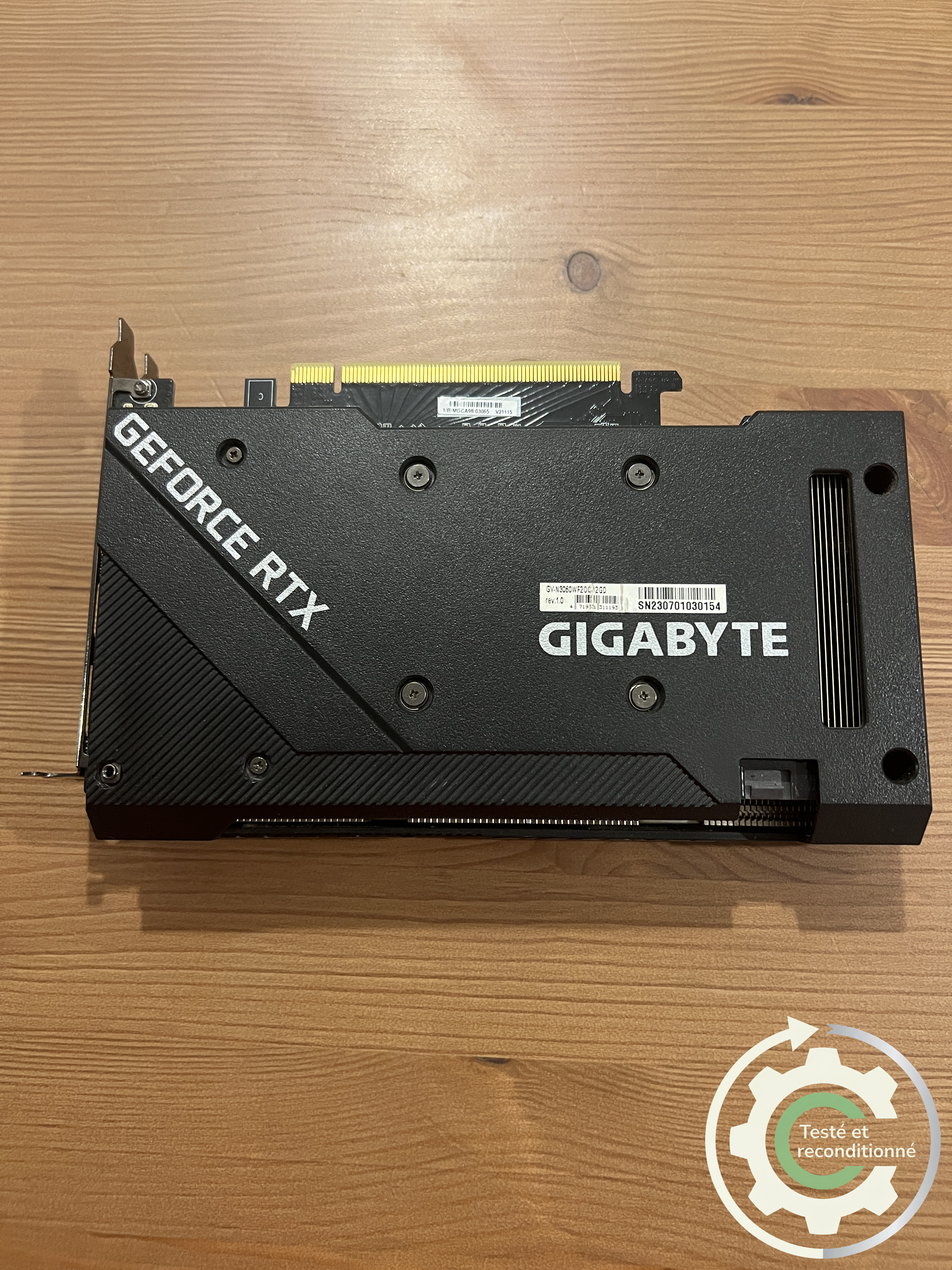 Gigabyte GeForce RTX 3060 WINDFORCE OC 12G - Reconditionnée