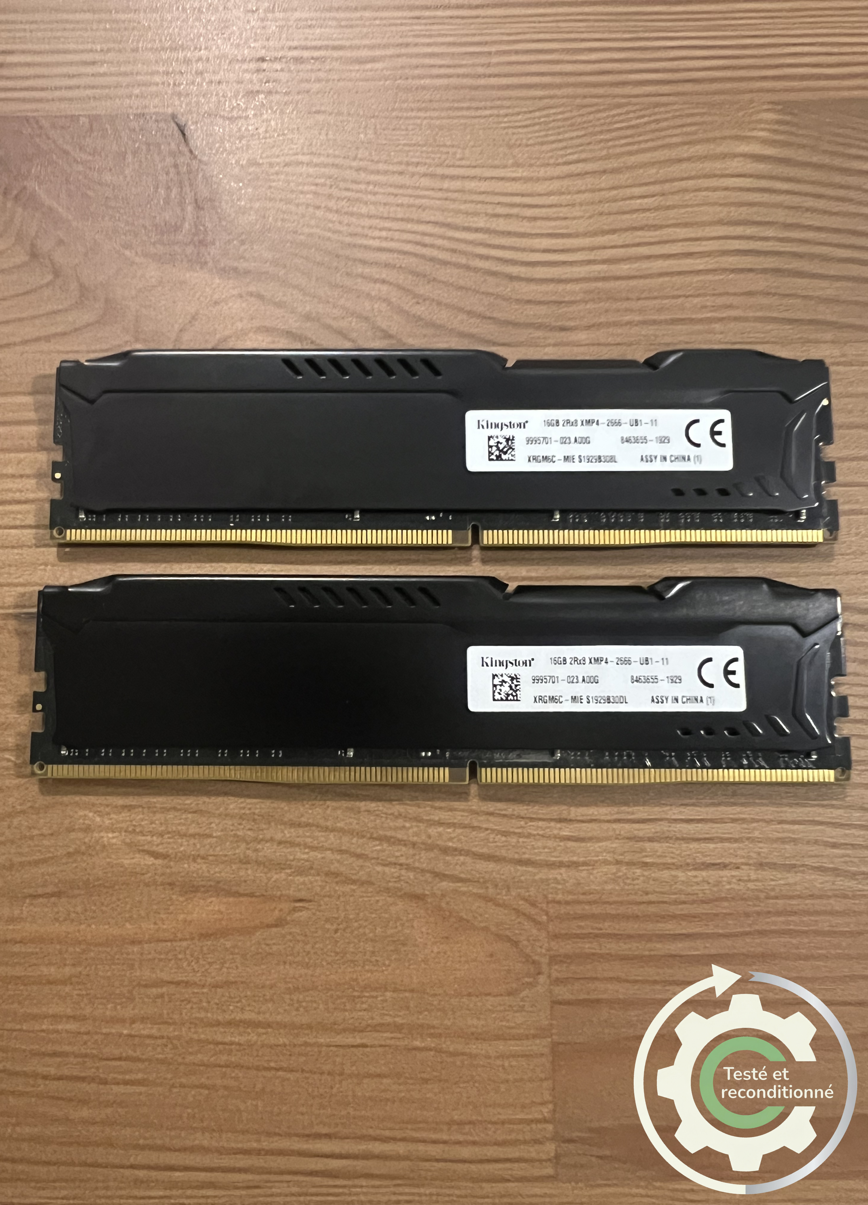 Kingston Fury HyperX - 32 Go (2×16 Go) DDR4 2666 MHz CL16 - Reconditionnée