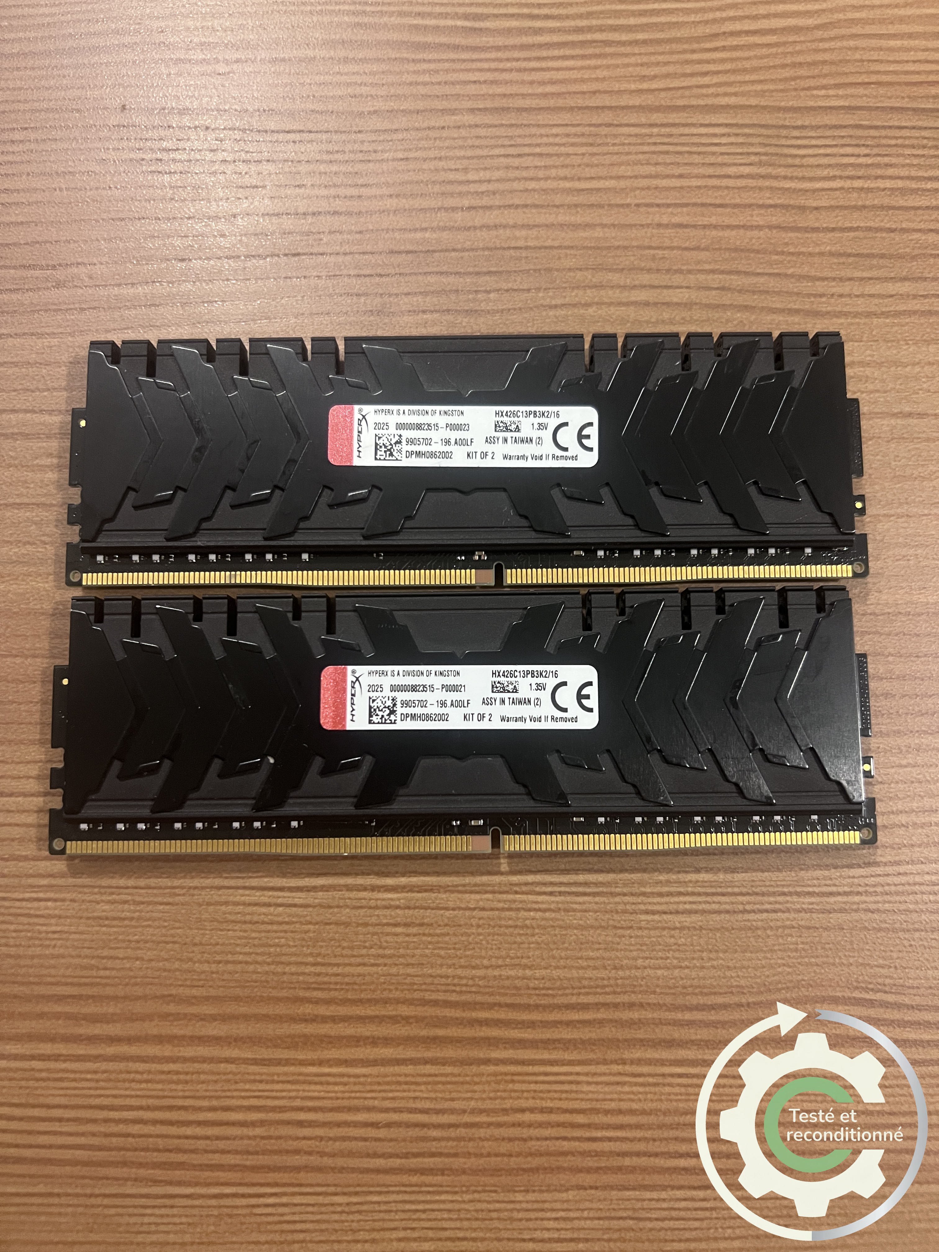 Kingston HyperX Predator - 16 Go (2x8 Go) - DDR4 2666 MHz CL13 - Reconditionnée