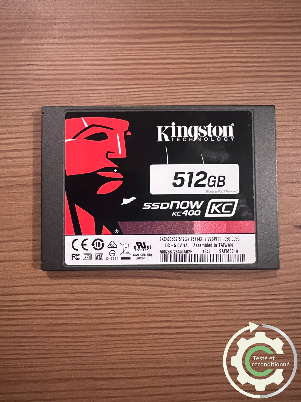Kingston SSDNow KC400 SSD - 512 Go SATA - Reconditionné