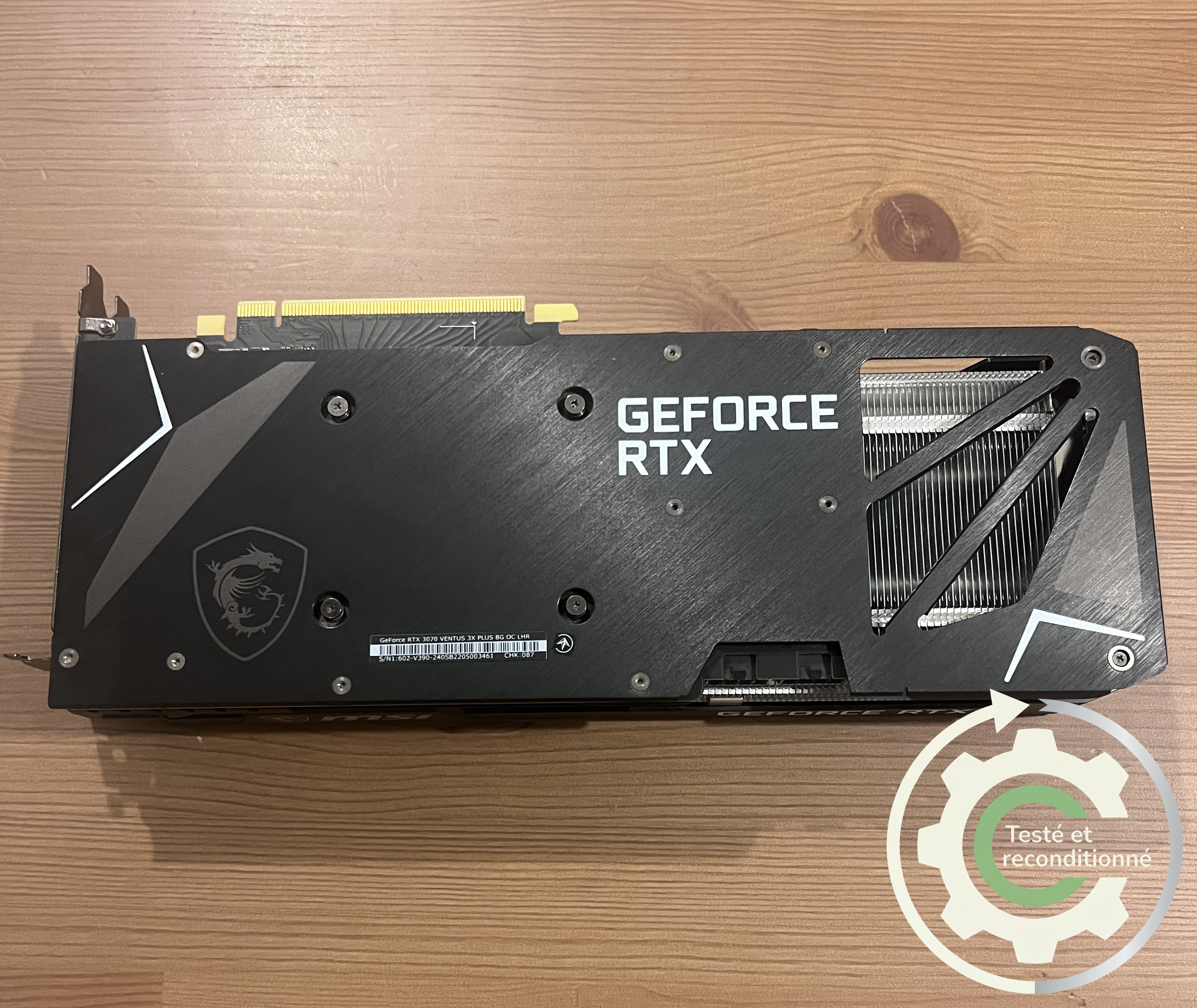 MSI GeForce RTX 3070 VENTUS 3X PLUS OC (LHR) - Reconditionnée