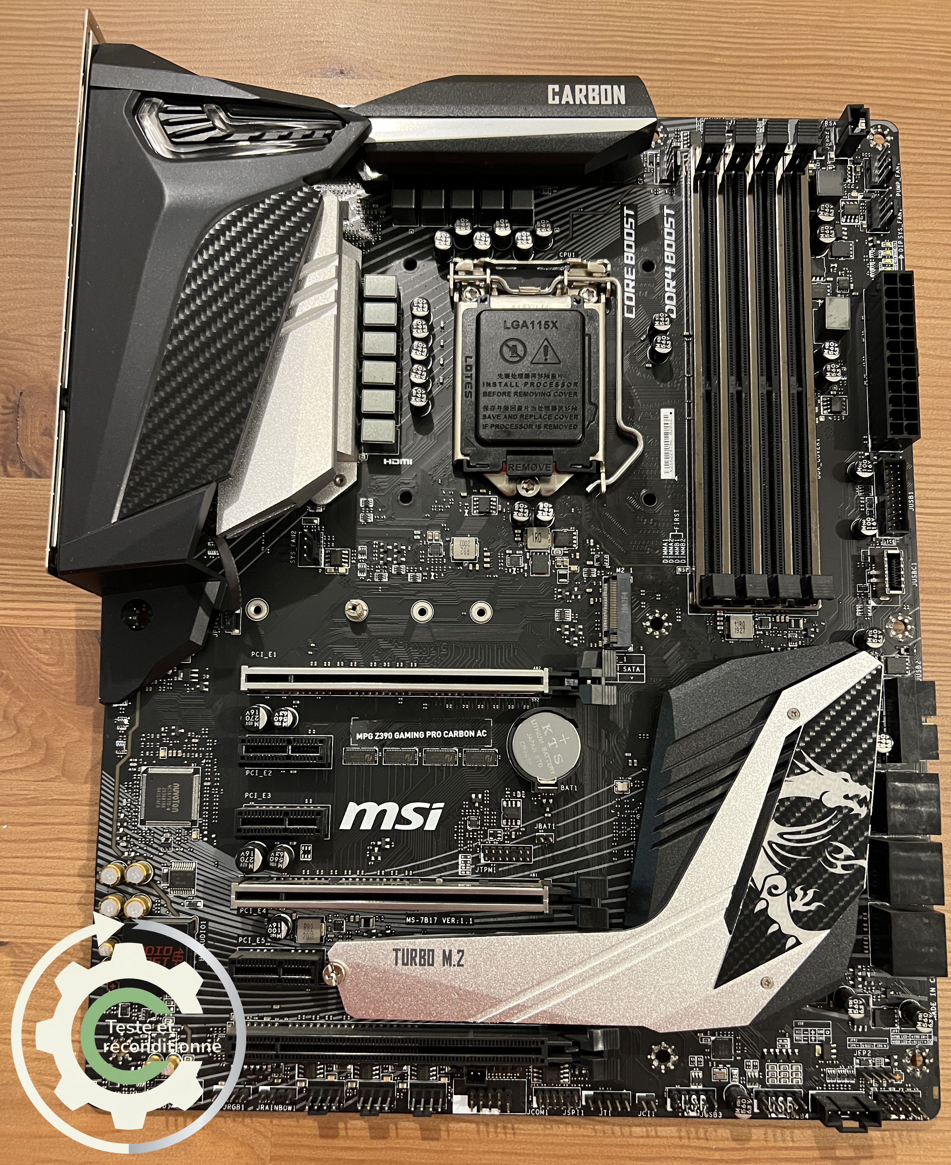 MSI MPG Z390 GAMING PRO CARBON AC - Reconditionnée
