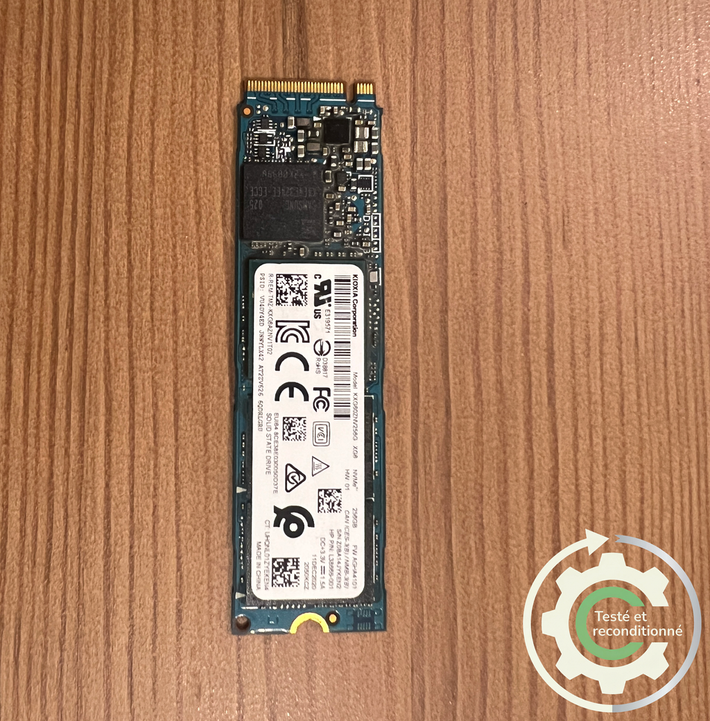 Kioxia KBG30ZMV256G - 256 Go NVMe - Reconditionné
