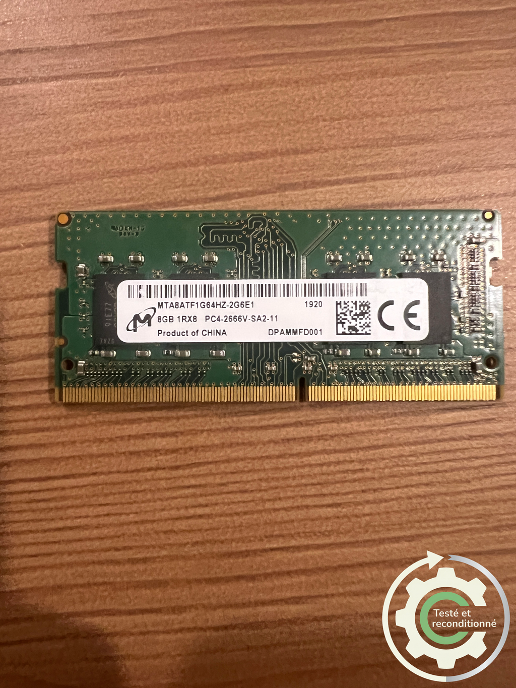 Micron MTA8ATF1G64HZ-2G6E1 - 8 Go - DDR4 2666 MHz - Reconditionné