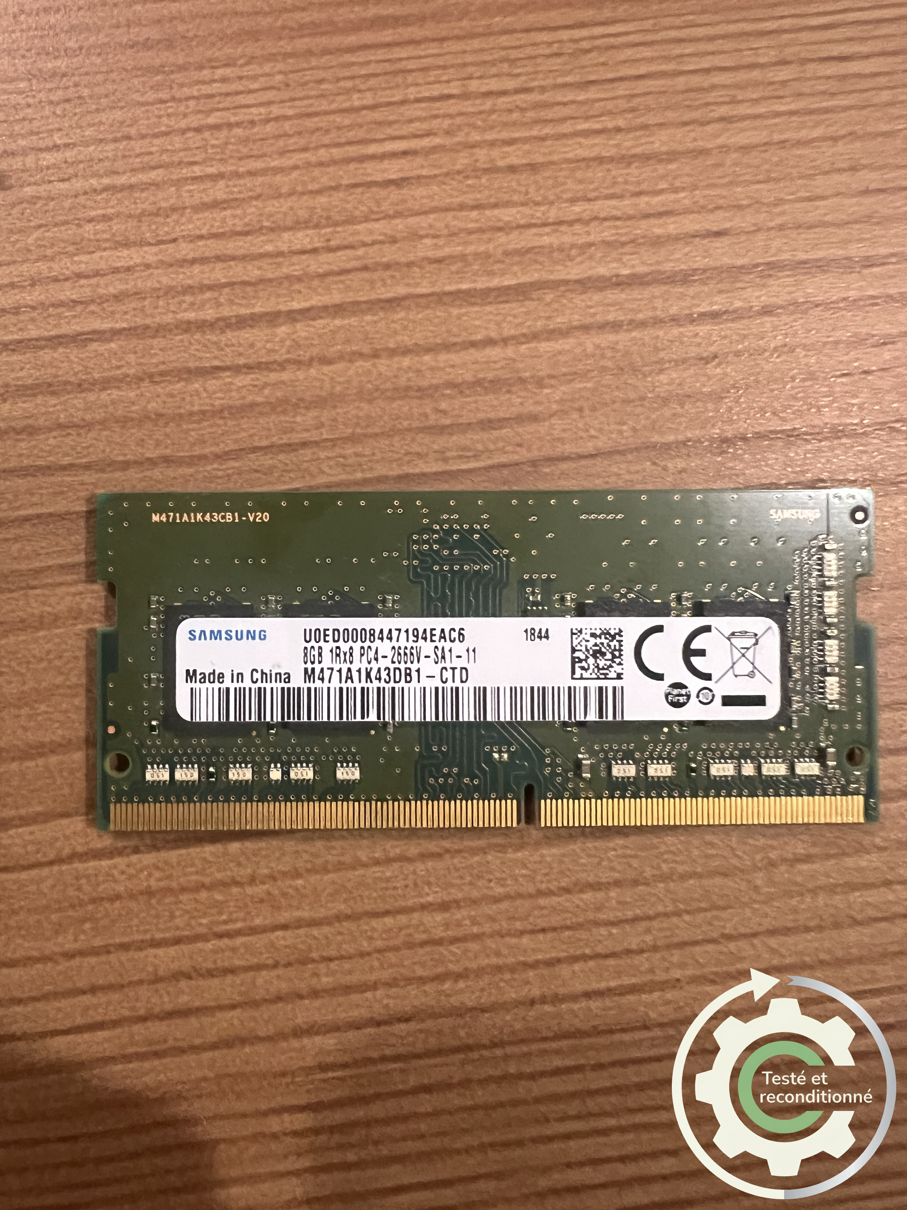 Samsung M471A1K43CB1-CTD - 8 Go - DDR4 2666 MHz - Reconditionné
